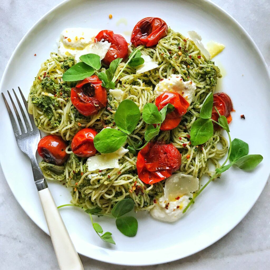 Peashoot Pesto Pasta Thumbnail